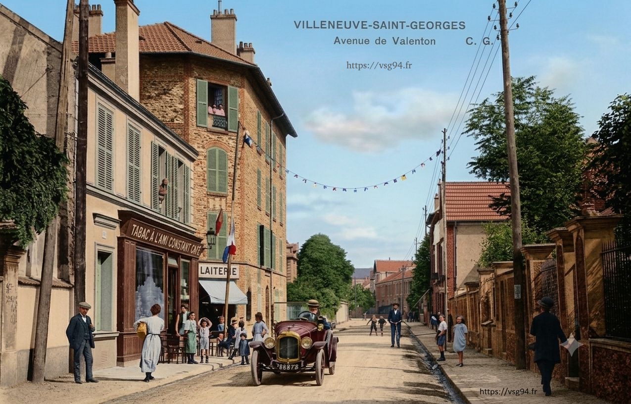 Ancien bar tabac bresserie A l'Ami Constant dans les années 30