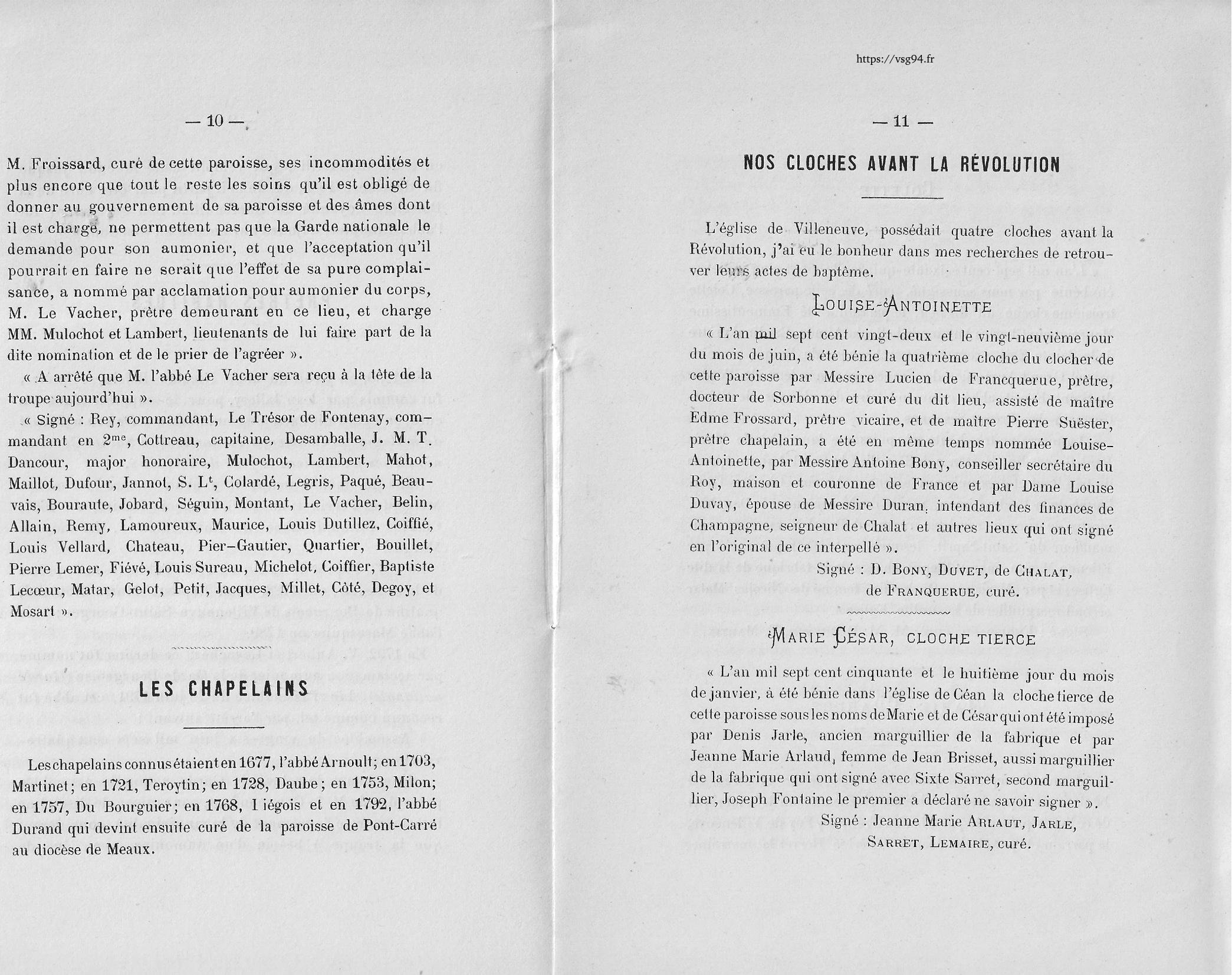 Les chapitres de l'histoire de Villeneuve-Saint-Georges page 5