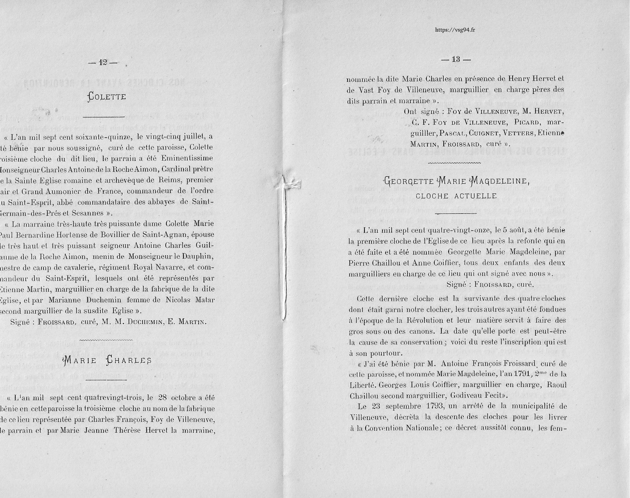 Les chapitres de l'histoire de Villeneuve-Saint-Georges page 6