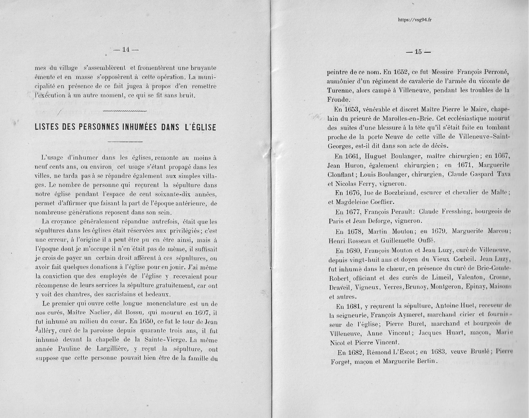 Les chapitres de l'histoire de Villeneuve-Saint-Georges page 7