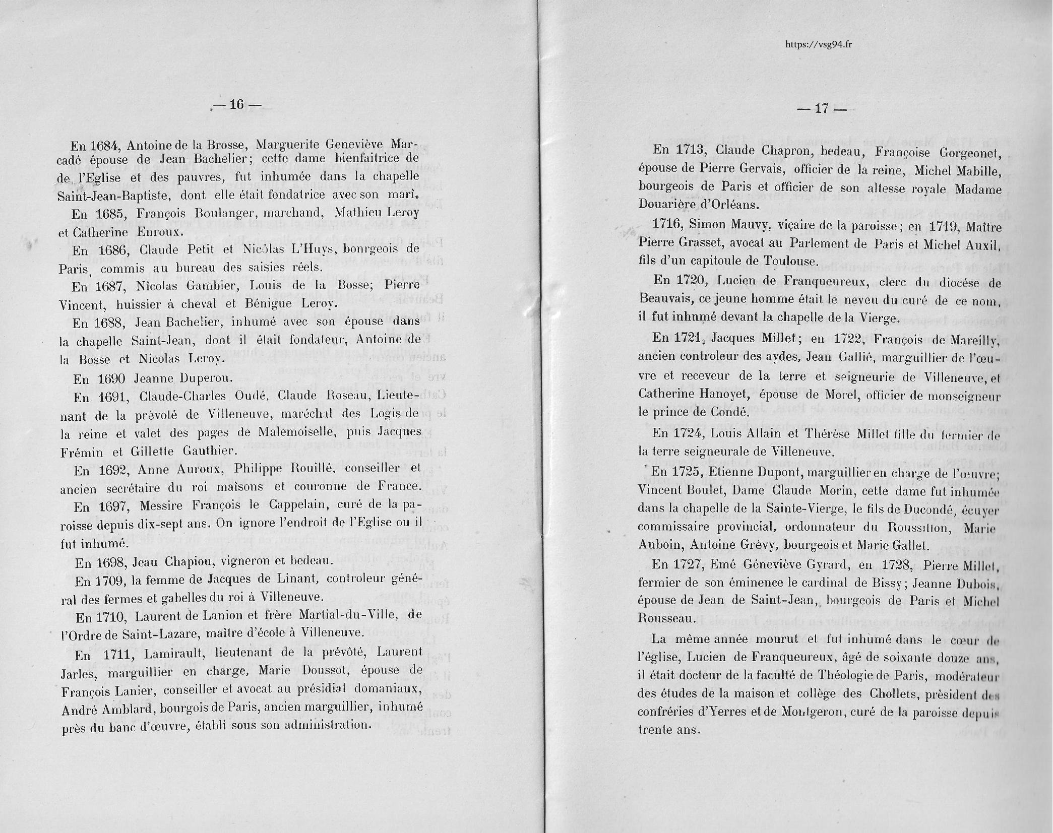 Les chapitres de l'histoire de Villeneuve-Saint-Georges page 8