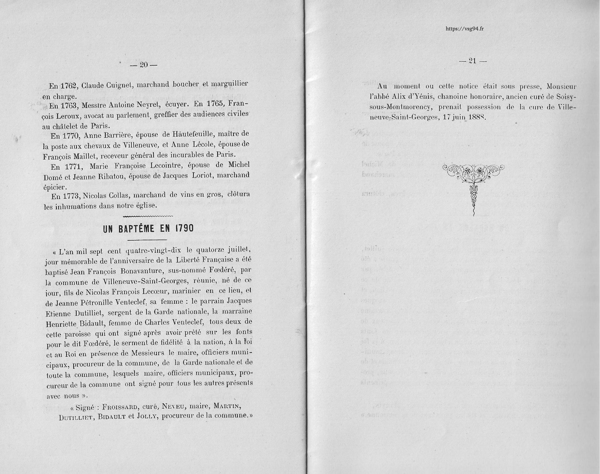 Les chapitres de l'histoire de Villeneuve-Saint-Georges page 10