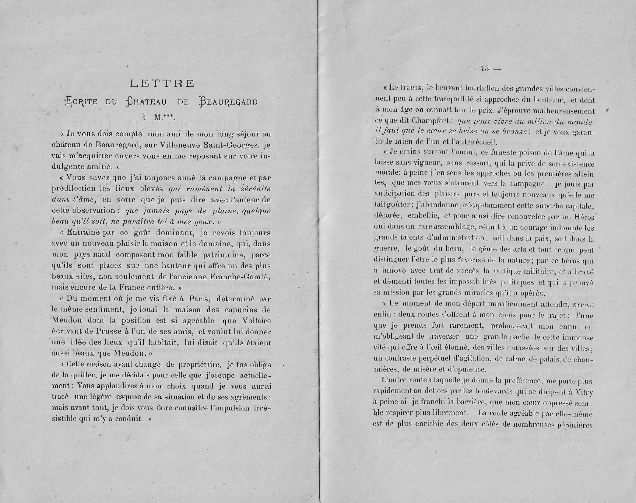 Notice historique du château de Beauregard à Villeneuve-Saint-Georges page 7