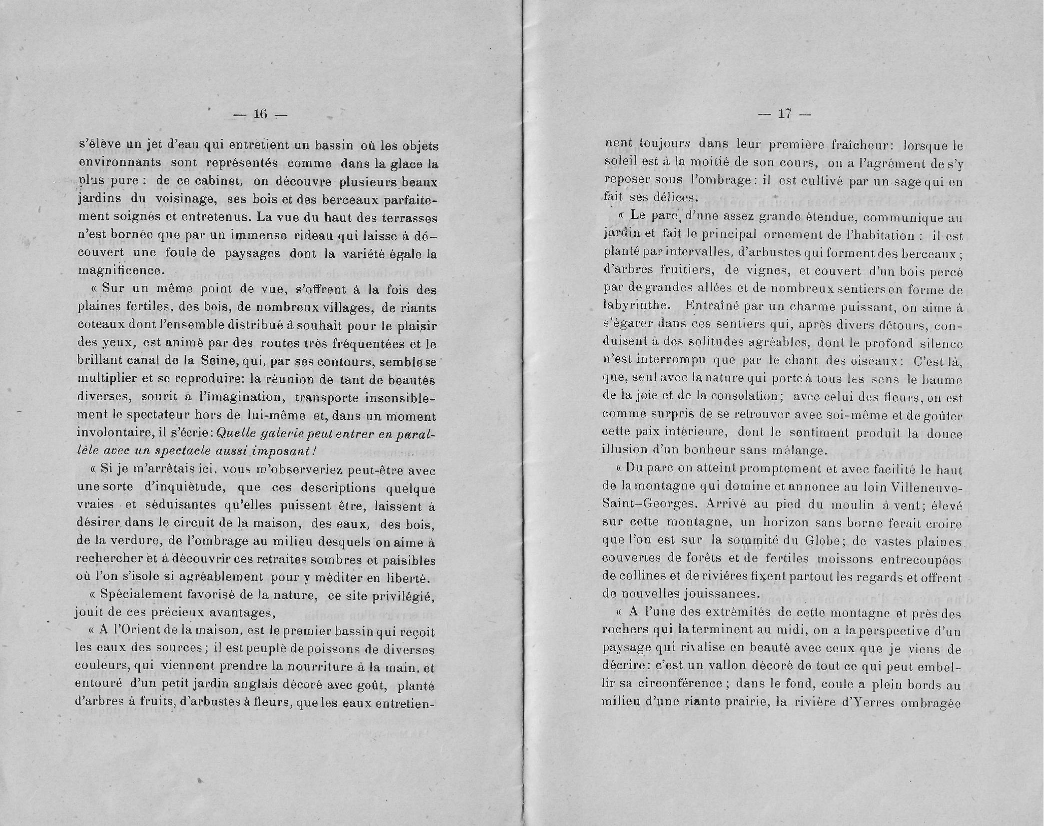 Notice historique du château de Beauregard à Villeneuve-Saint-Georges page 9