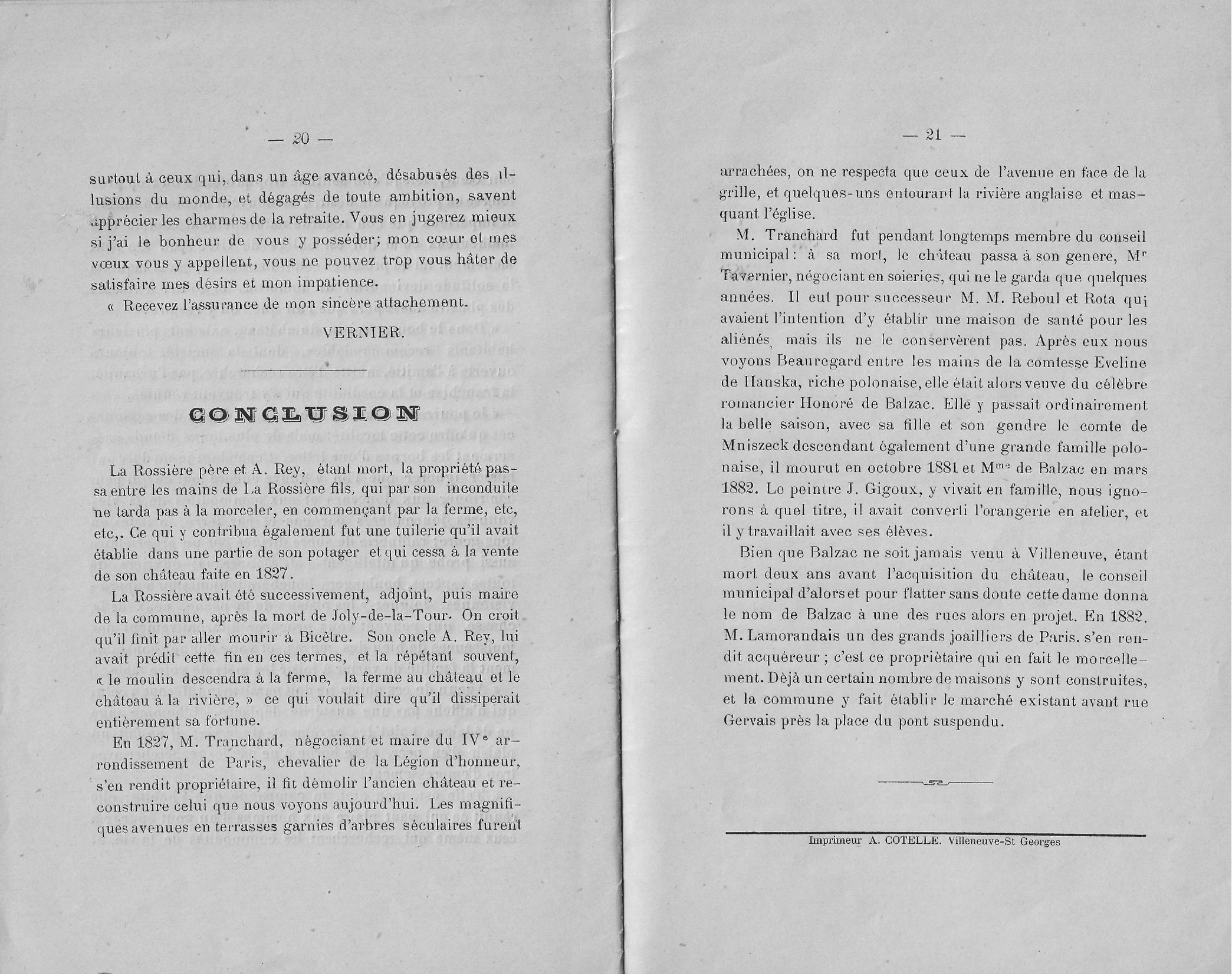Notice historique du château de Beauregard à Villeneuve-Saint-Georges page 11