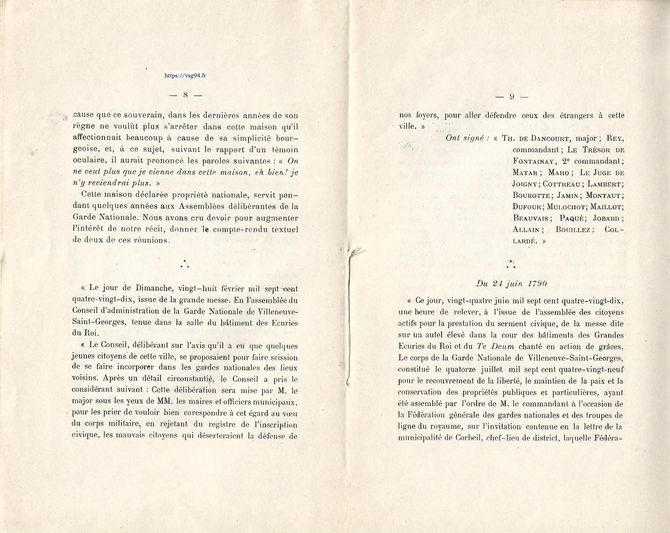 Les chapitres de l'histoire de Villeneuve-Saint-Georges page 6