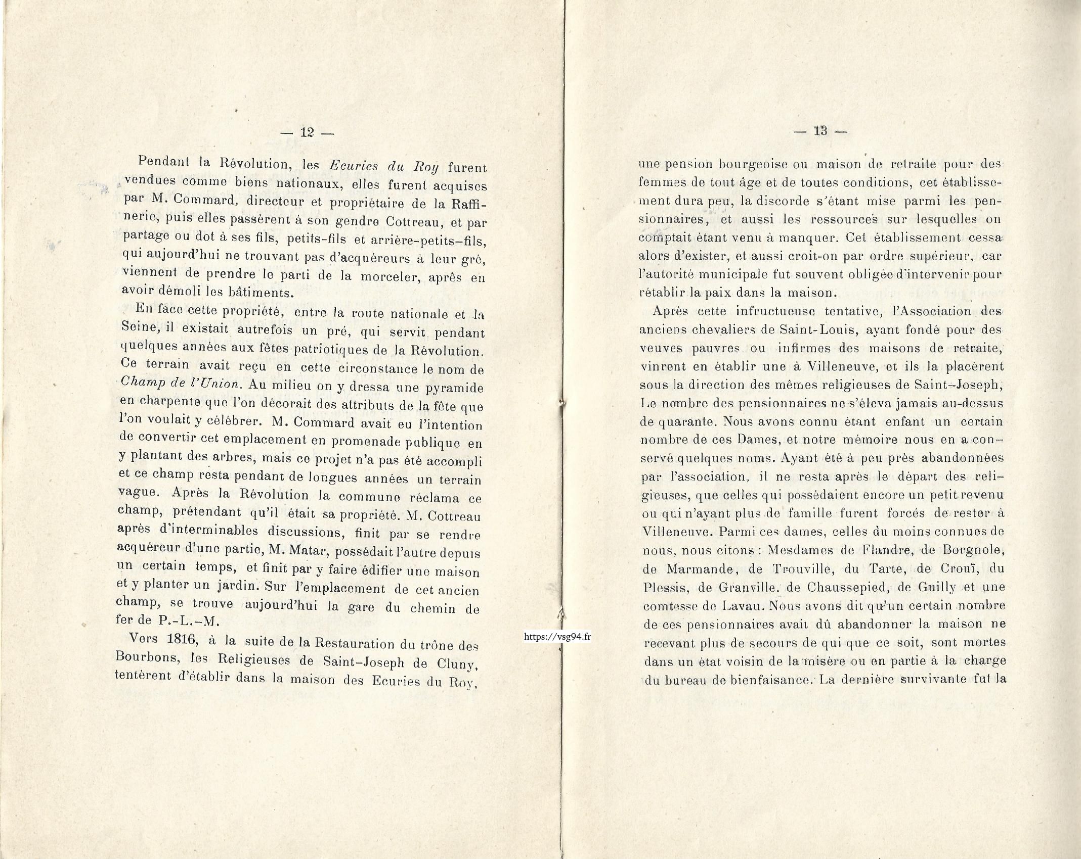 Les chapitres de l'histoire de Villeneuve-Saint-Georges page 8