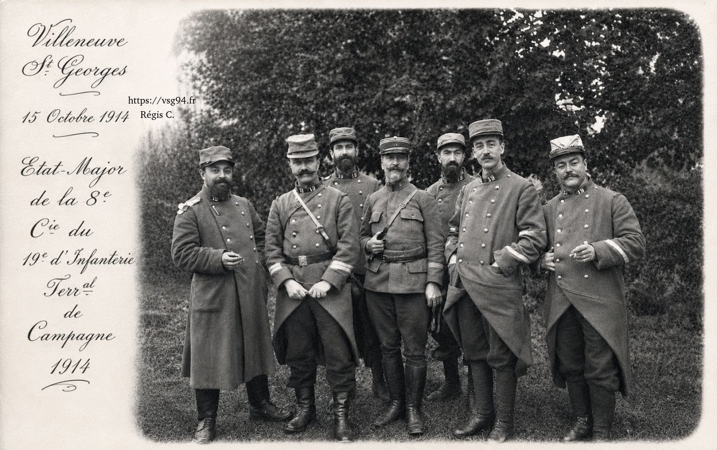 Au fort de Villeneuve Saint Georges le 15 octobre 1914, l'infanterie territoriale de campagne