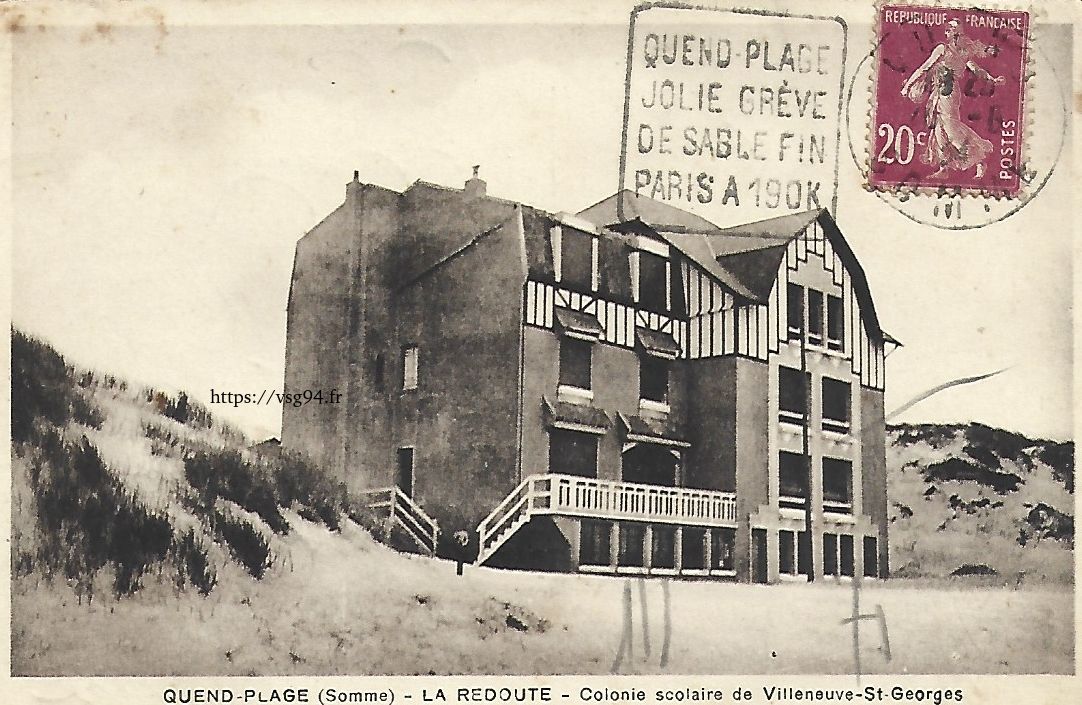 Vue générale de la colonie de vacances de Quend-Plage dans la Somme