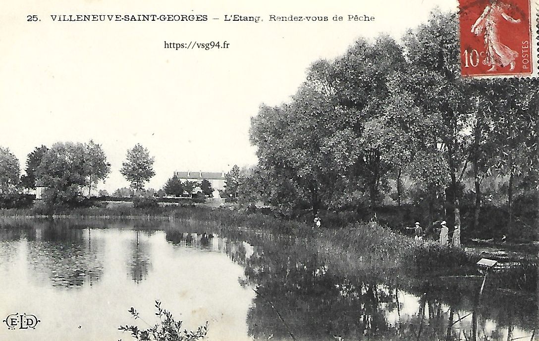 Vue d’un étang à Villeneuve-Saint-Georges