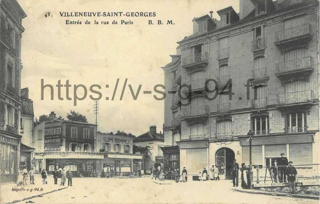 Entrée de la rue de Paris