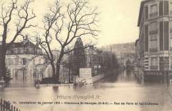 Rue de Paris, 1910 la mairie à gauche