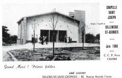 La chapelle Saint-Joseph, places des Erables en 1956