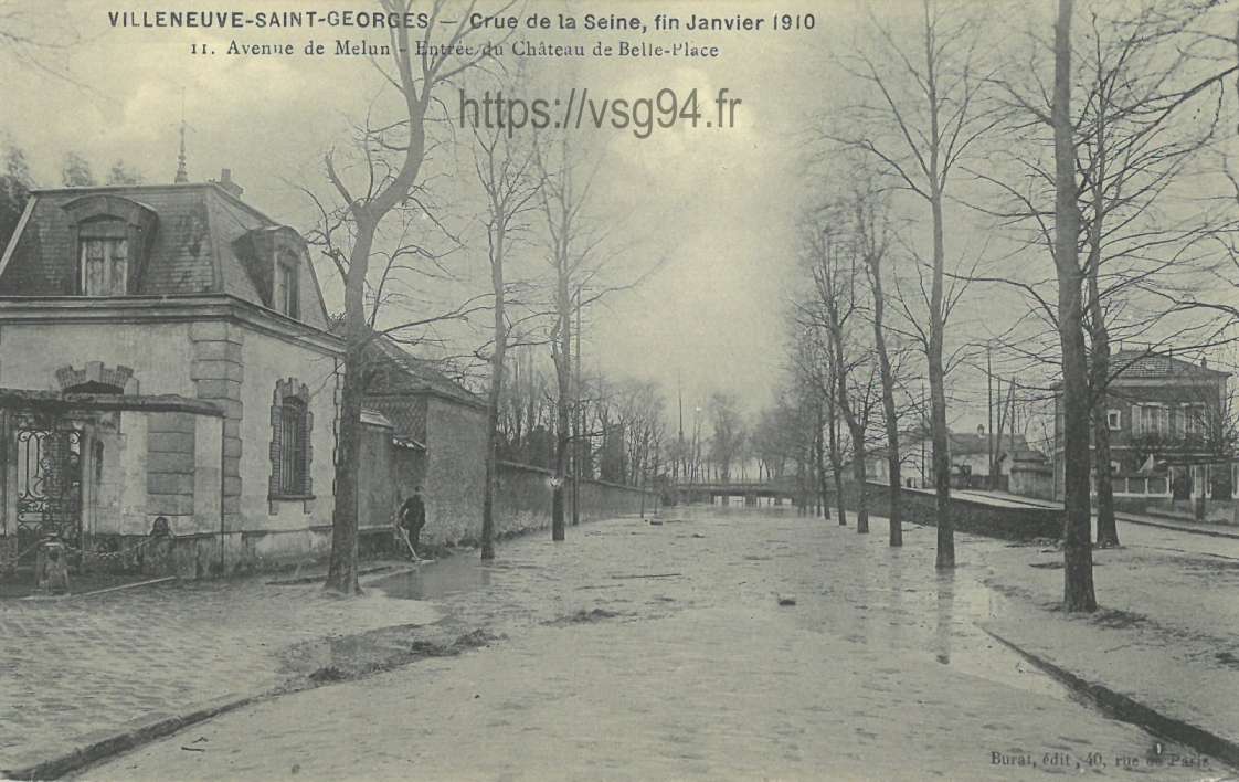 La route de Melun, Belleplace à gauche