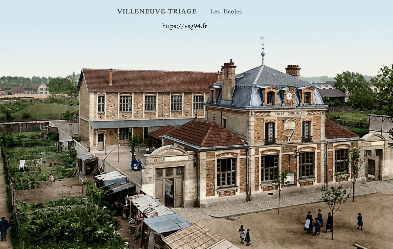 La nouvelle école de Triage, version colorisée